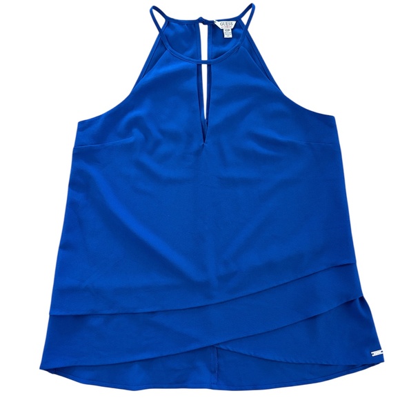 Guess Halter Neck Blouse - Blue Size XS - Picture 2 of 8